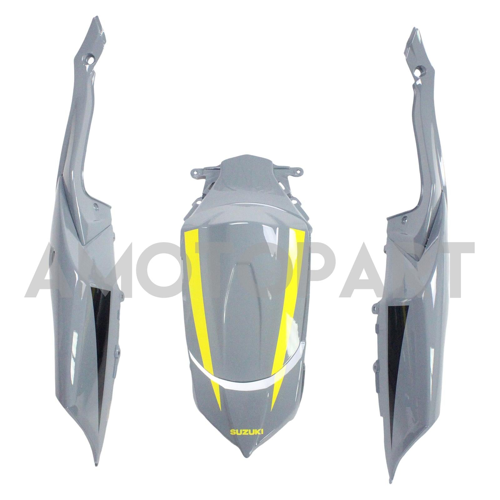 Amotopart 2008-2010 Suzuki GSXR600/750 Fairing Yellow&Grey Kit