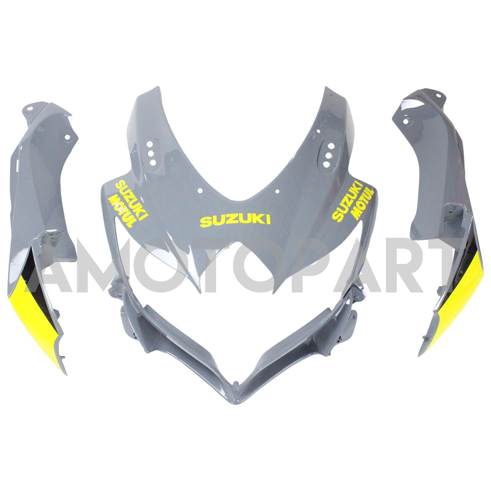 Amotopart 2008-2010 Suzuki GSXR600/750 Fairing Yellow&Grey Kit