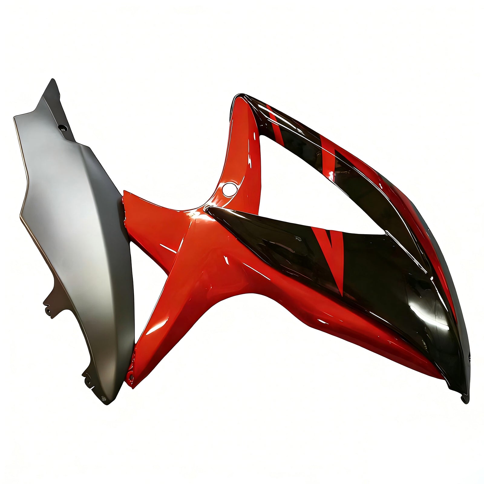 Carénage Amotopart pour Suzuki GSXR600/750 2008-2010, rouge brillant&Kit style noir 2