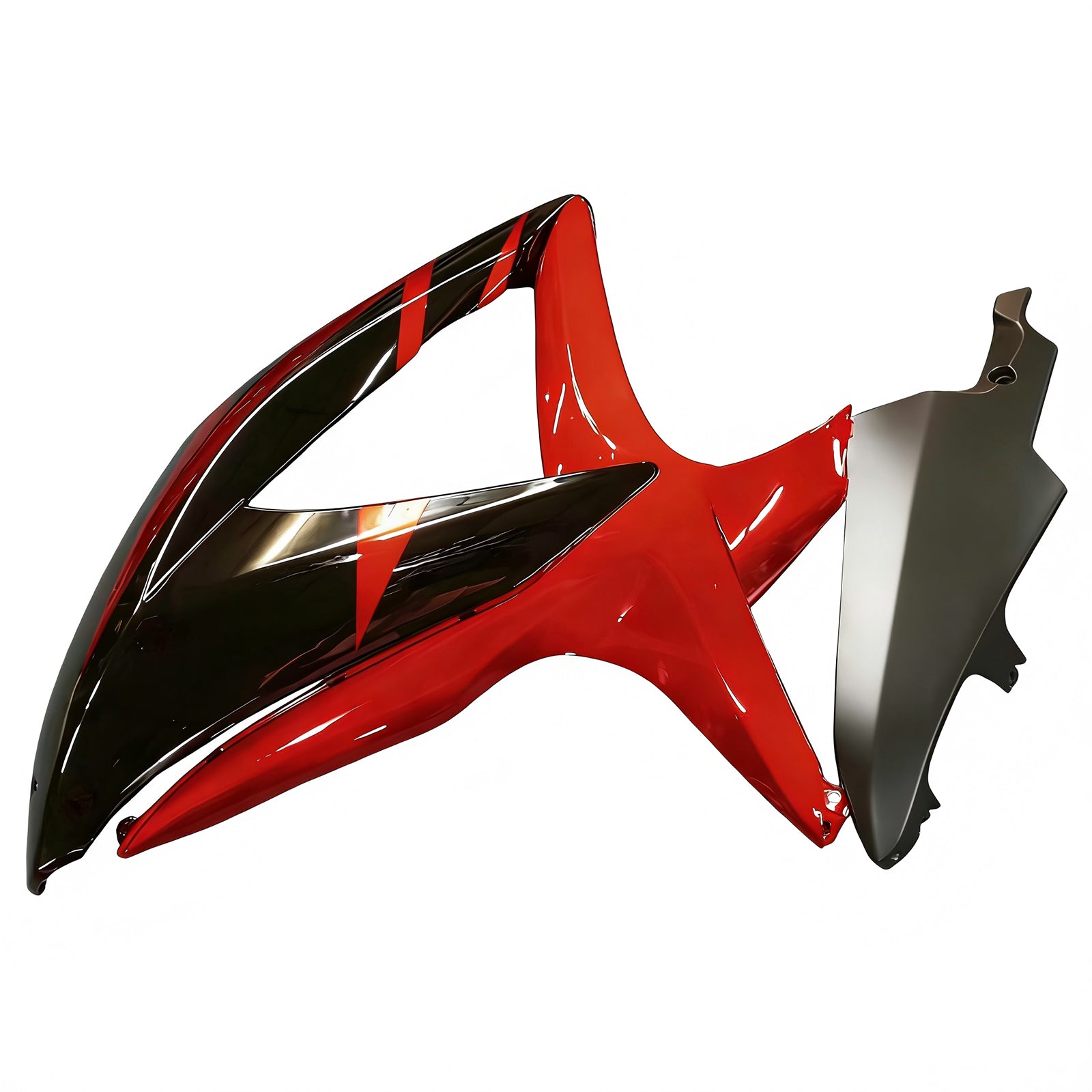 Carénage Amotopart pour Suzuki GSXR600/750 2008-2010, rouge brillant&Kit style noir 2