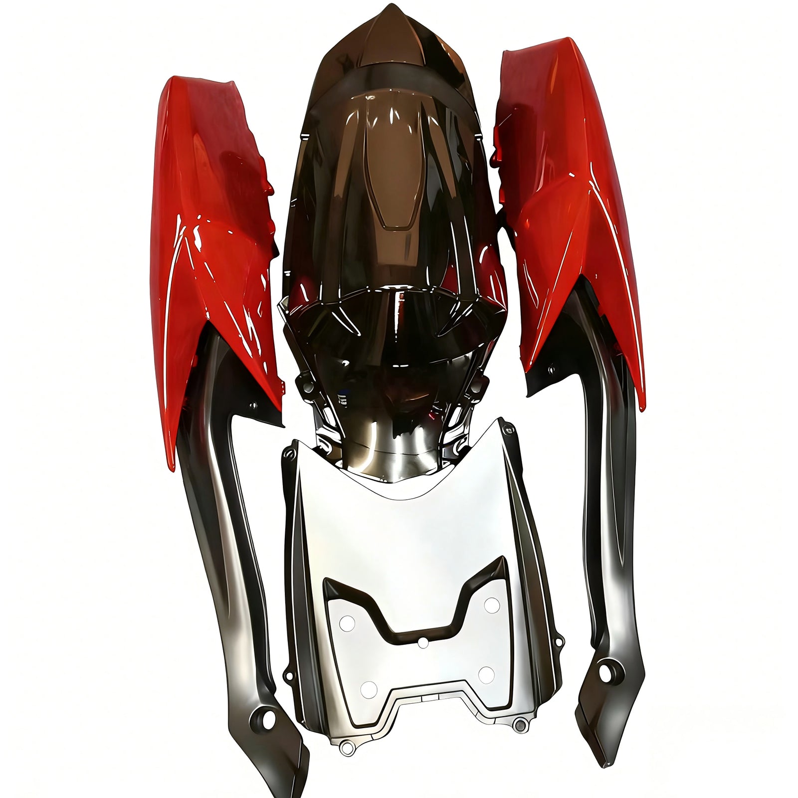 Carénage Amotopart pour Suzuki GSXR600/750 2008-2010, rouge brillant&Kit style noir 2