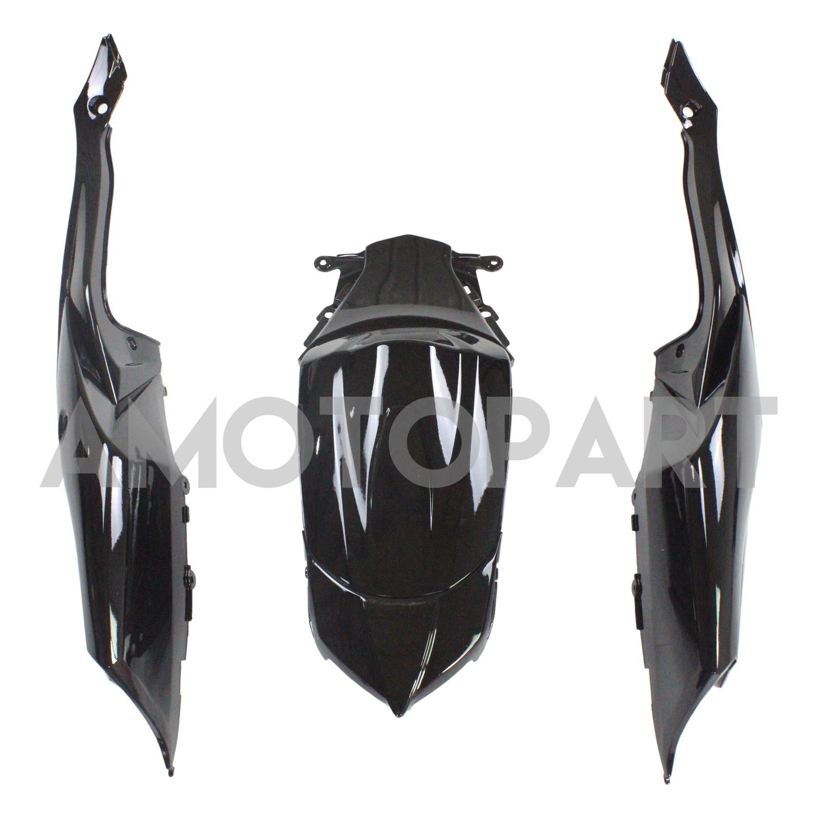 Amotopart 2008-2010 Suzuki GSXR600/750 Fairing Gloss Black&Blue Kit
