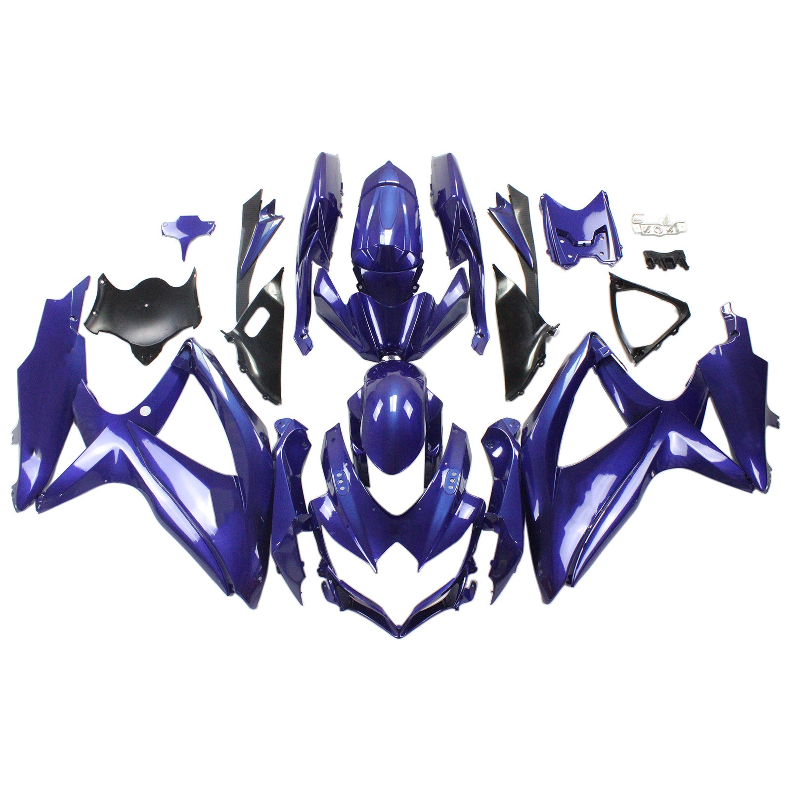 Amotopart 2008–2010 Suzuki GSXR600/750 Verkleidungsset in Lila