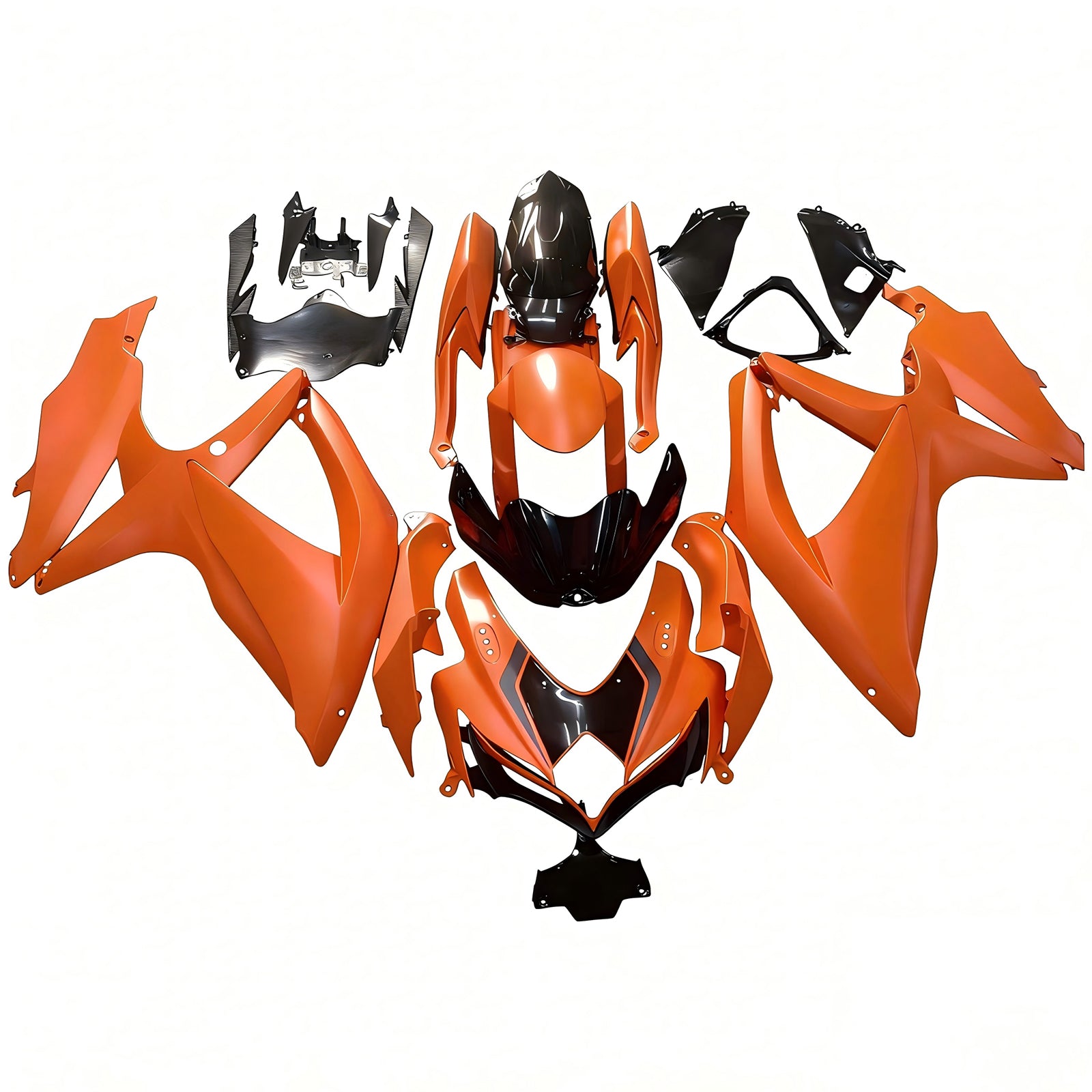 Amotopart 2008-2010 Suzuki GSXR600/750 Fairing Pumpkin Orange Kit