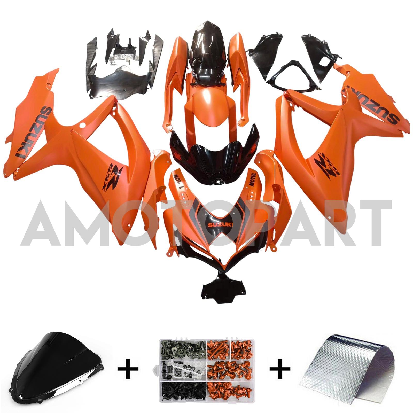 Amotopart 2008-2010 Suzuki GSXR 600/750 Collection de kit de carénage deux