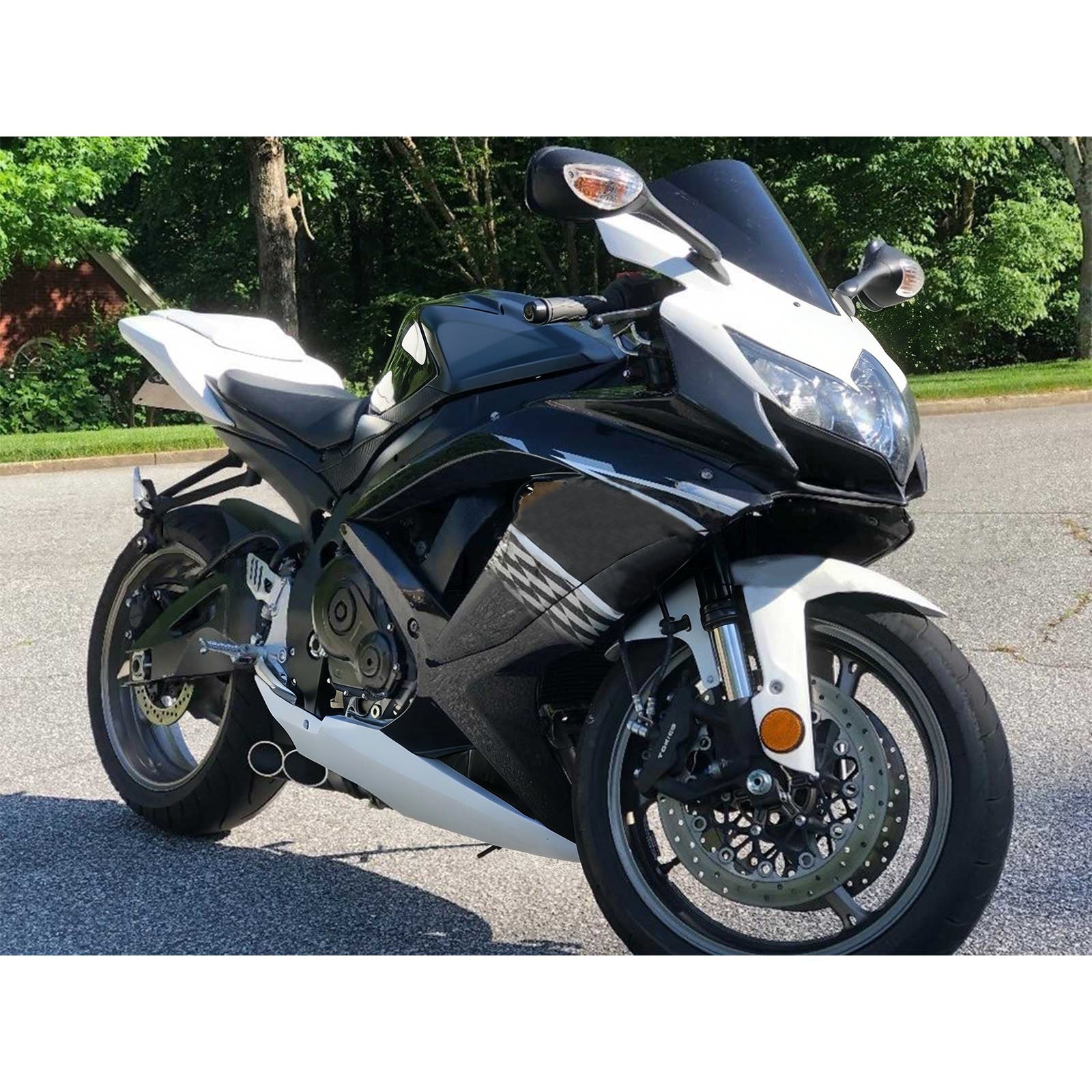 Amotopart 2008-2010 Suzuki GSXR600/750 Fairing Black&White Kit