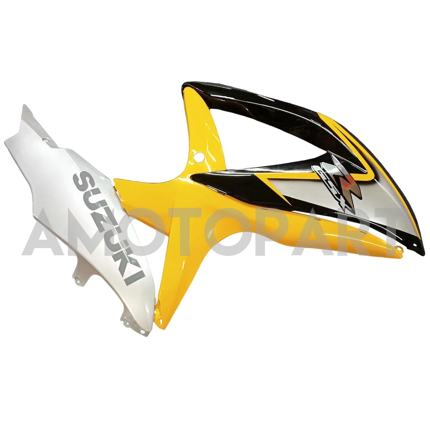 Amotopart 2008-2010 Suzuki GSXR600/750 Fairing Yellow&Sliver Kit