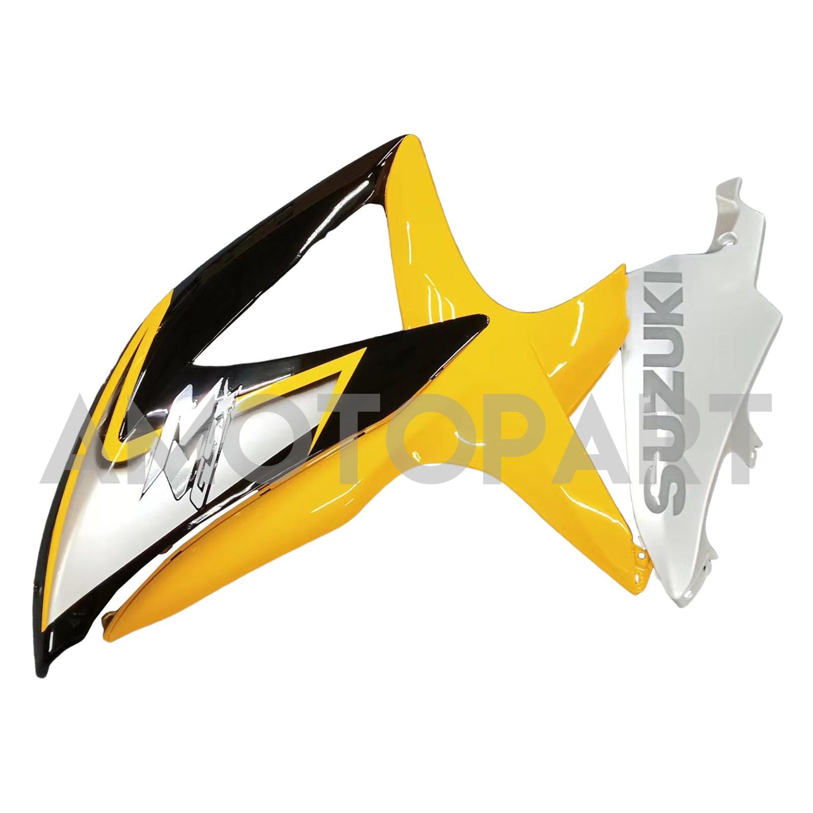 Amotopart 2008-2010 Suzuki GSXR600/750 Fairing Yellow&Sliver Kit