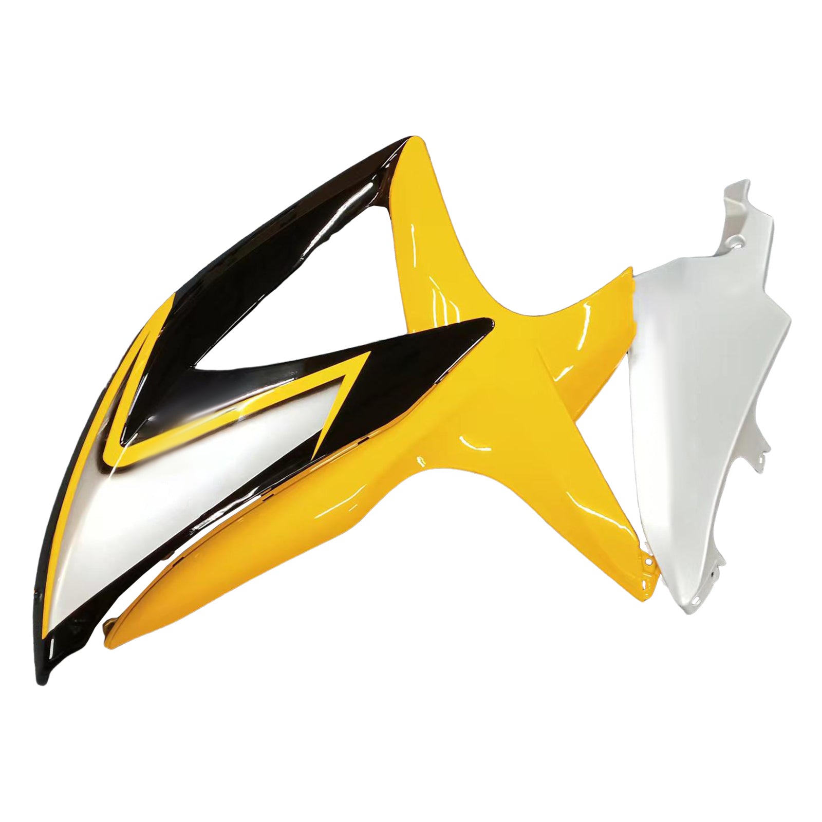 Amotopart 2008-2010 Suzuki GSXR600/750 Fairing Yellow & Sliver Zestaw