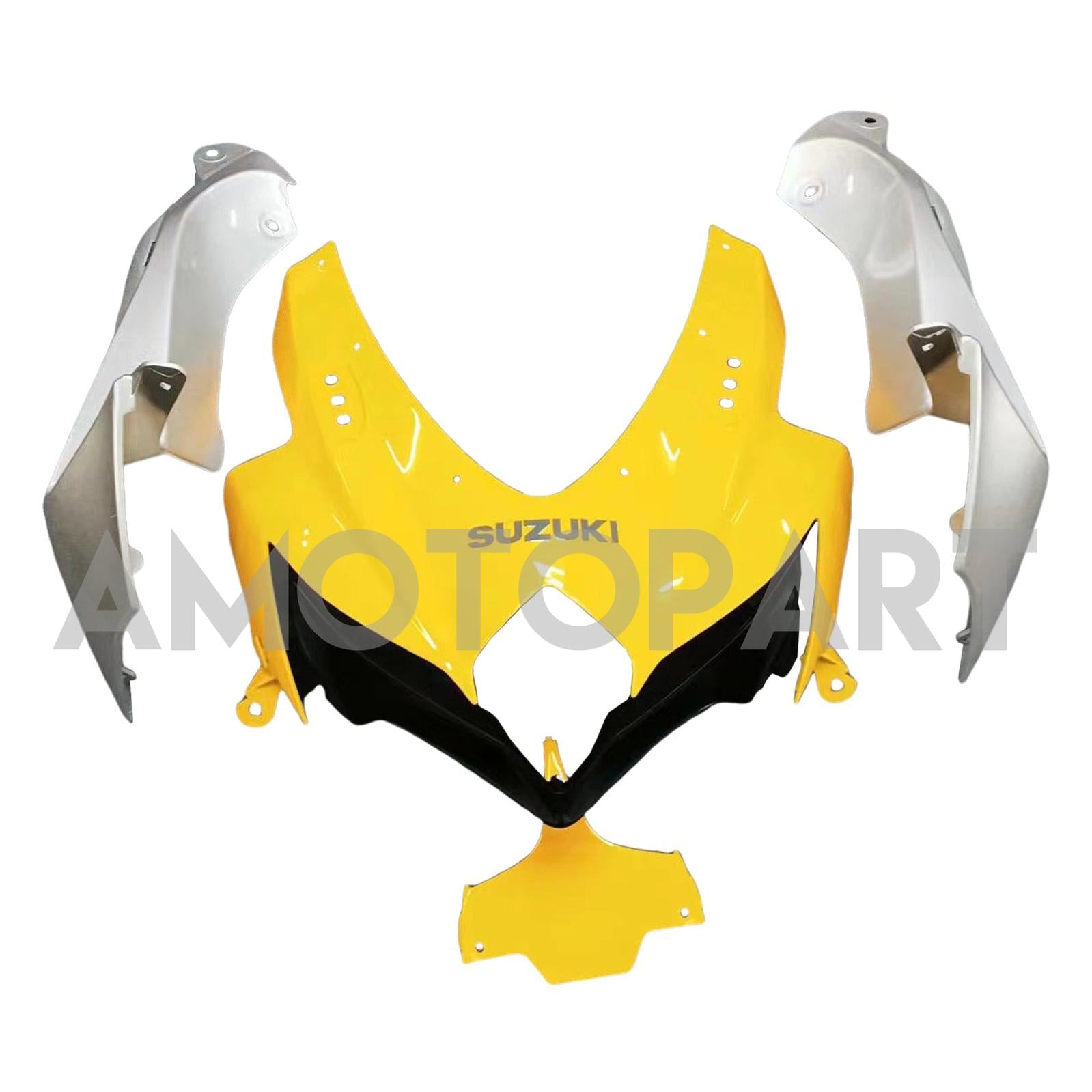 Amotopart 2008-2010 Suzuki GSXR600/750 Fairing Yellow&Sliver Kit