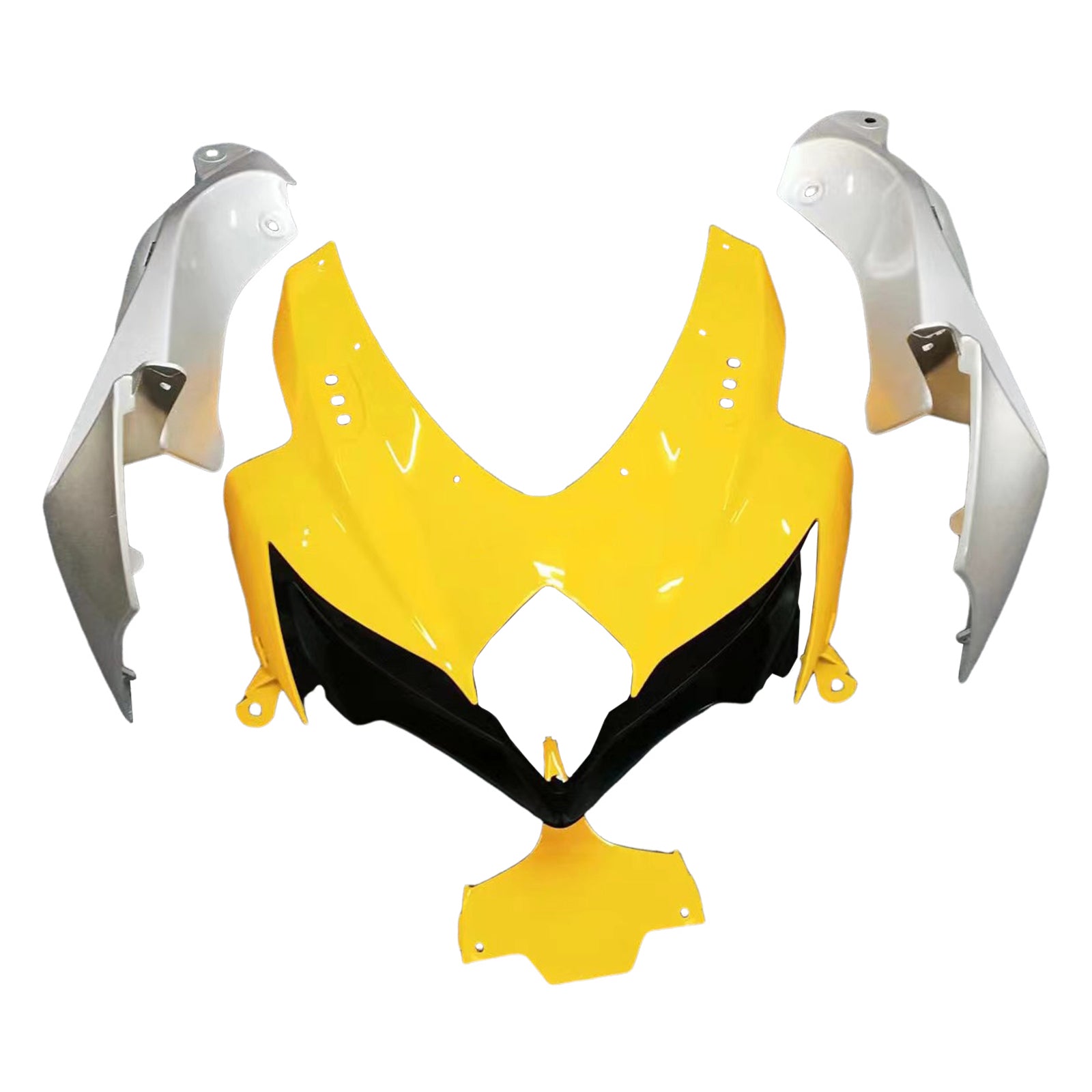 Amotopart 2008-2010 Suzuki GSXR600/750 Fairing Yellow & Sliver Zestaw