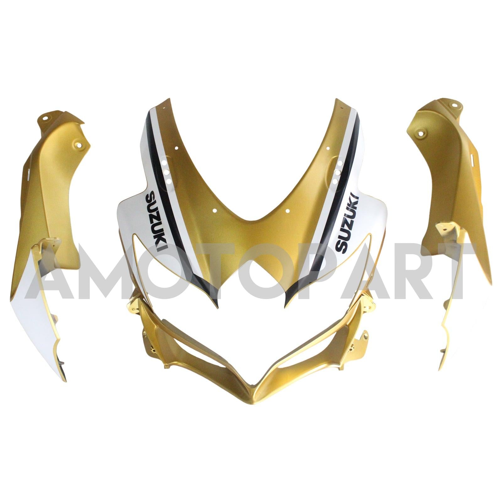 Amotopart 2008-2010 Suzuki GSXR600/750 Fairing Black & Gold Kit