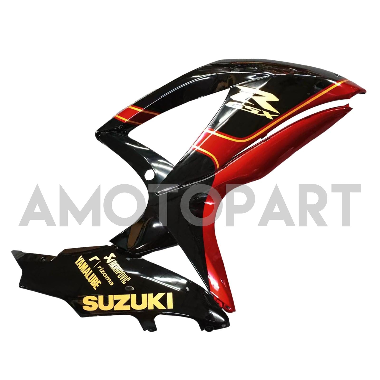 Amotopart 2008-2010 スズキ GSXR600/750 フェアリング ゴールド&レッドキット