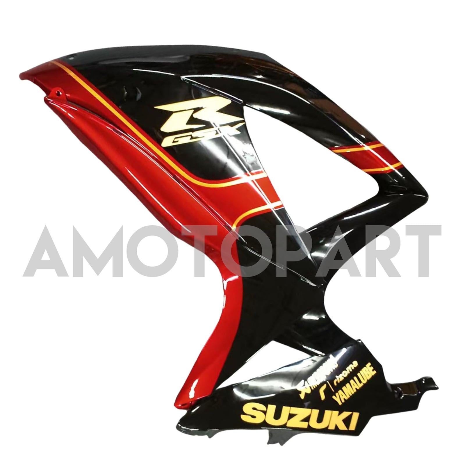 Amotopart 2008-2010 スズキ GSXR600/750 フェアリング ゴールド&レッドキット