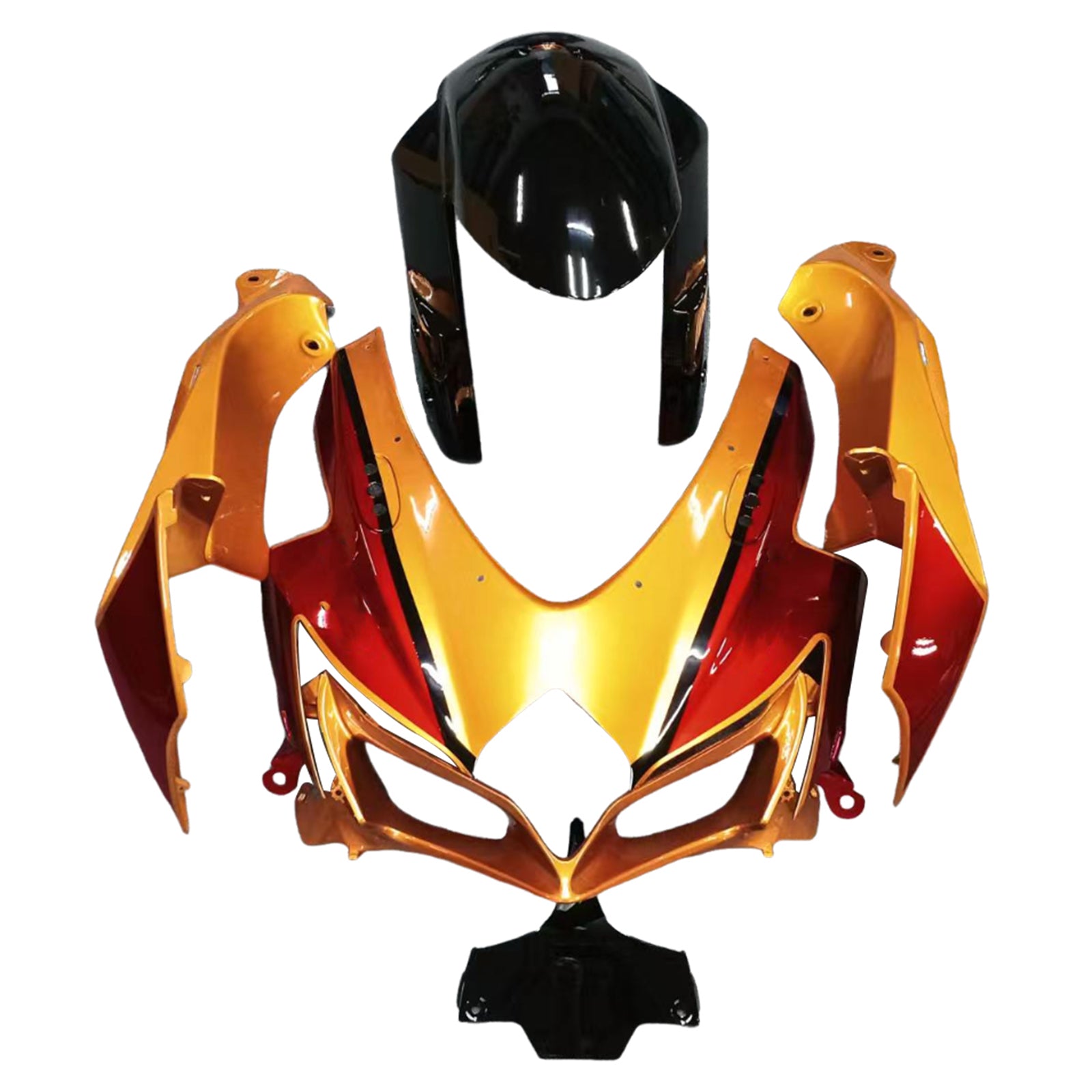 Amotopart 2008-2010 Suzuki GSXR600/750 Fairing Gold & Red Kit