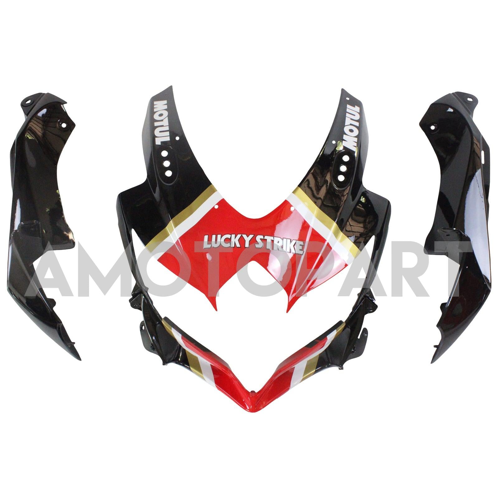 Amotopart 2008-2010 Suzuki GSXR600/750 Fairing Lucky Strike Red&Black Kit