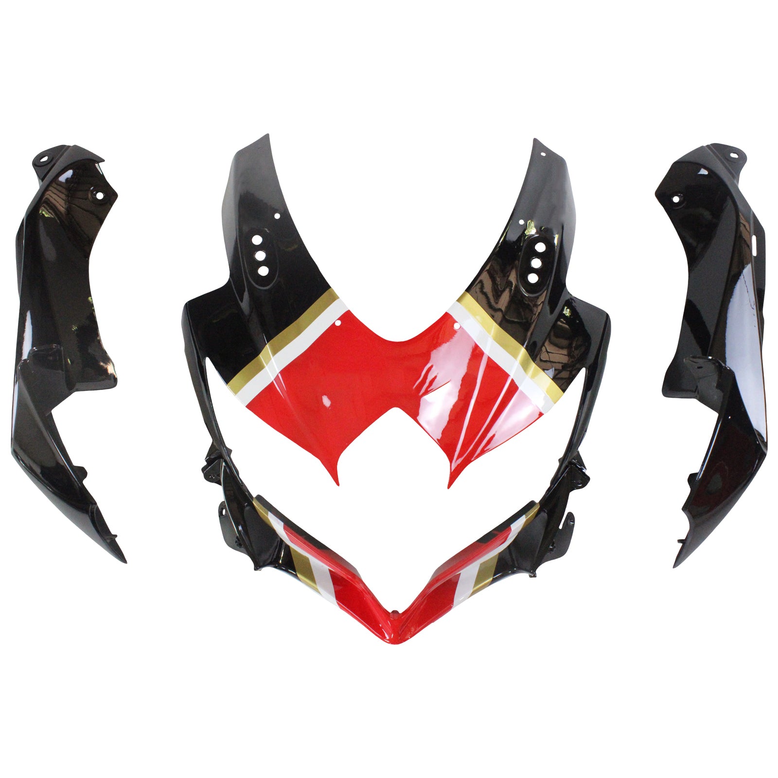 Amotopart 2008-2010 Suzuki GSXR600/750 Red & Black Fairing Kit