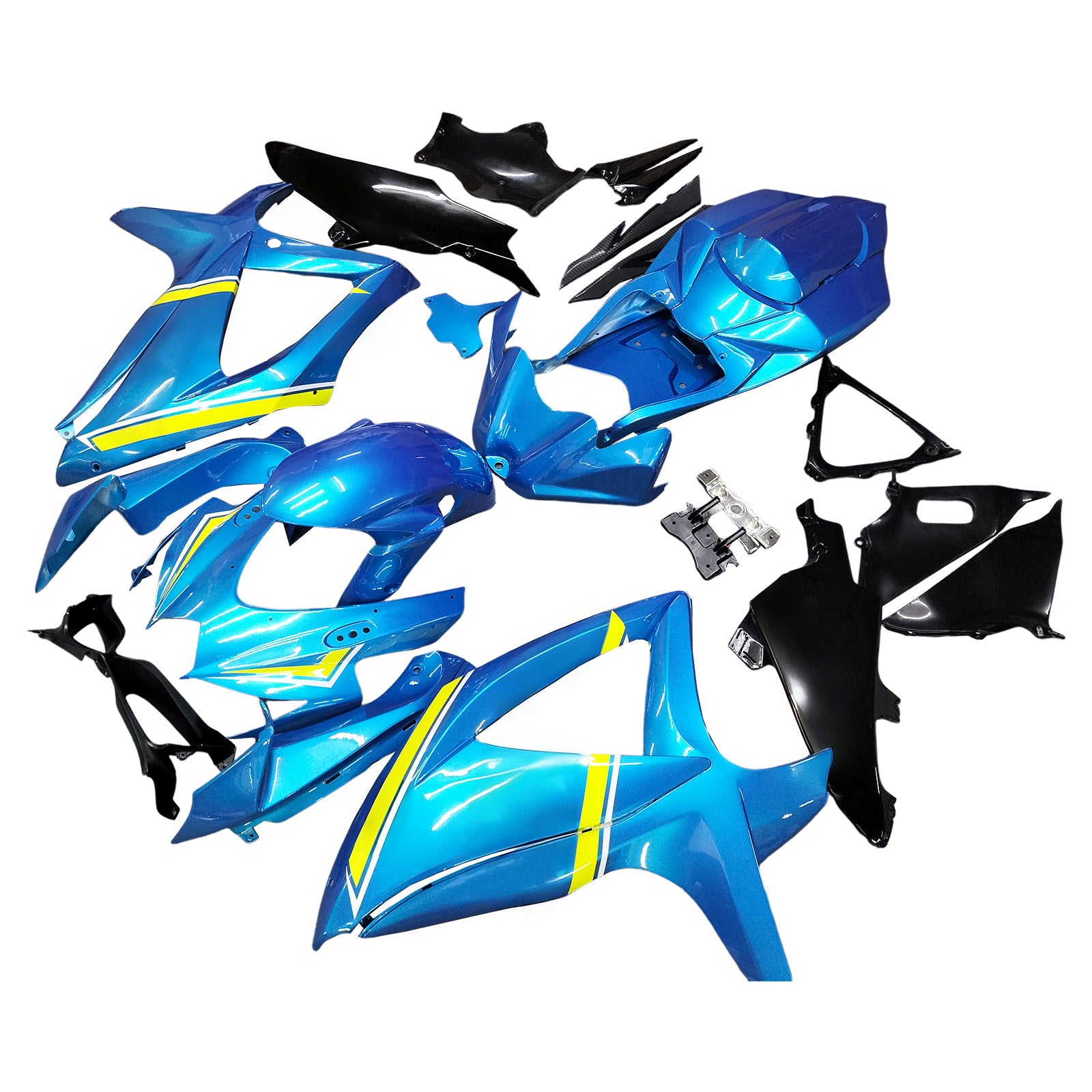 Amotopart 2008-2010 Suzuki GSXR600/750 Gloss Blue Fairing Kit