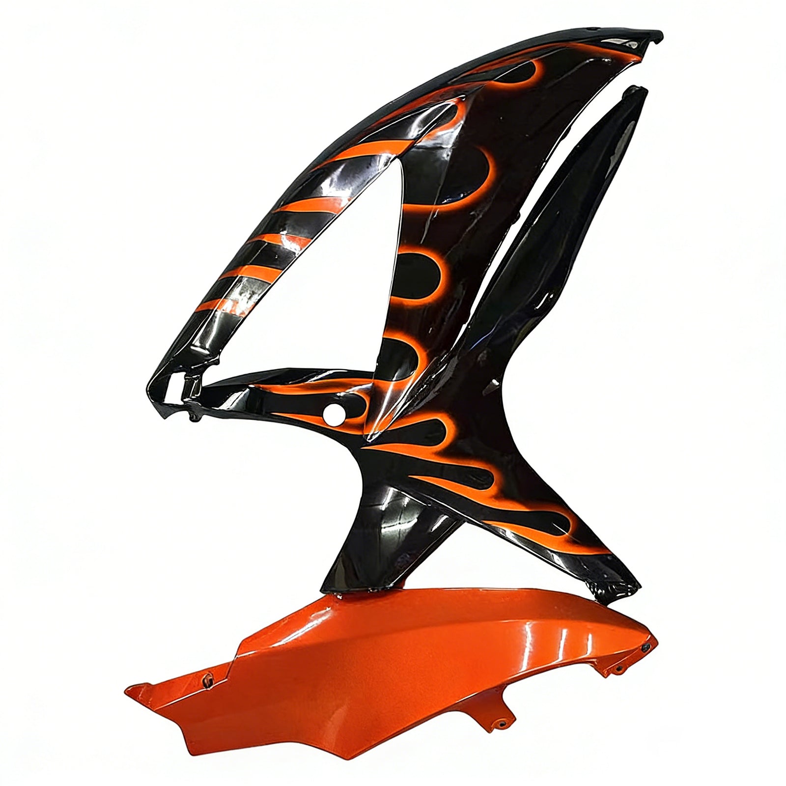 Amotopart 2008-2010 Suzuki GSXR600/750 Fairing Black&Orange Fire Kit