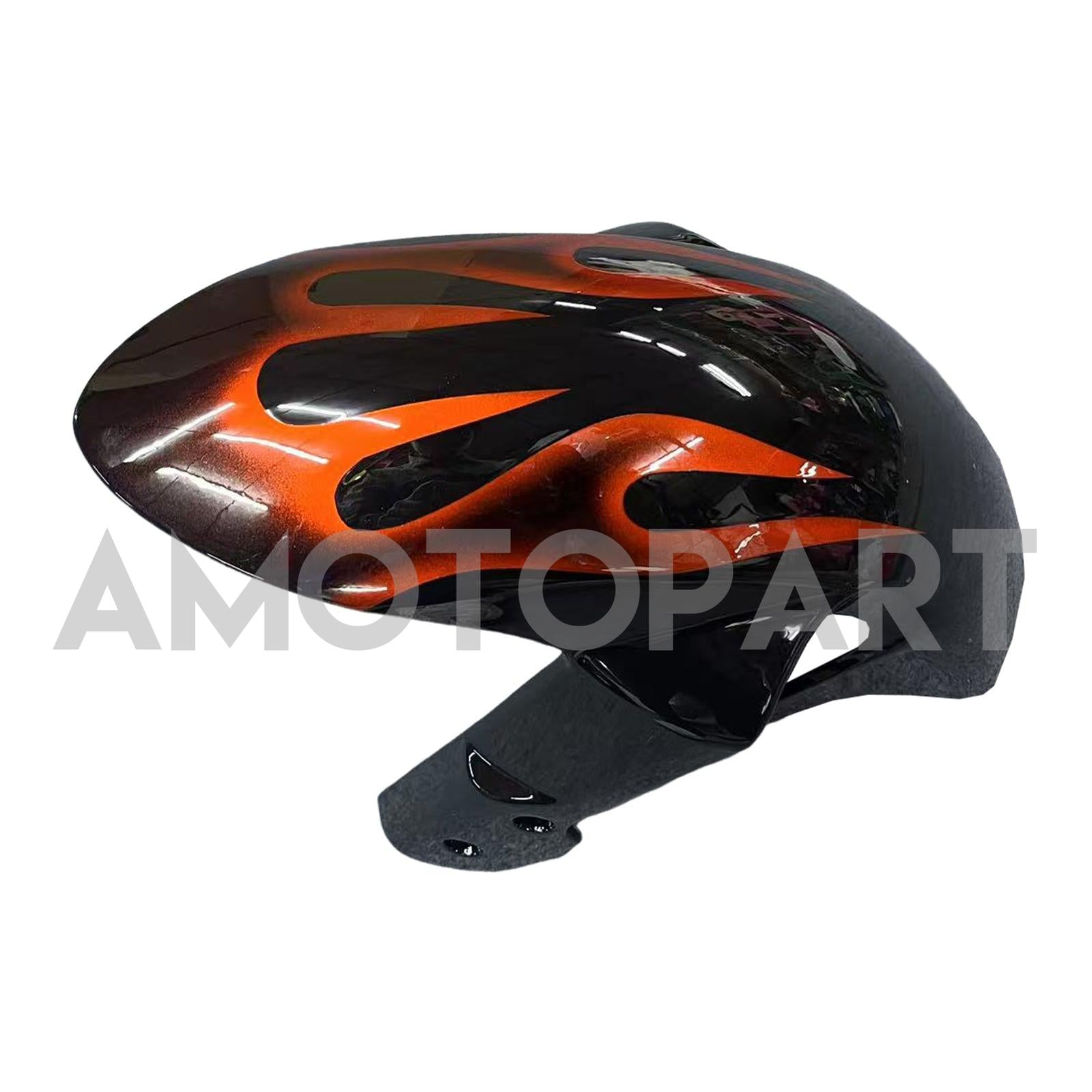Amotopart 2008-2010 Suzuki GSXR600/750 Fairing Black&Orange Fire Kit