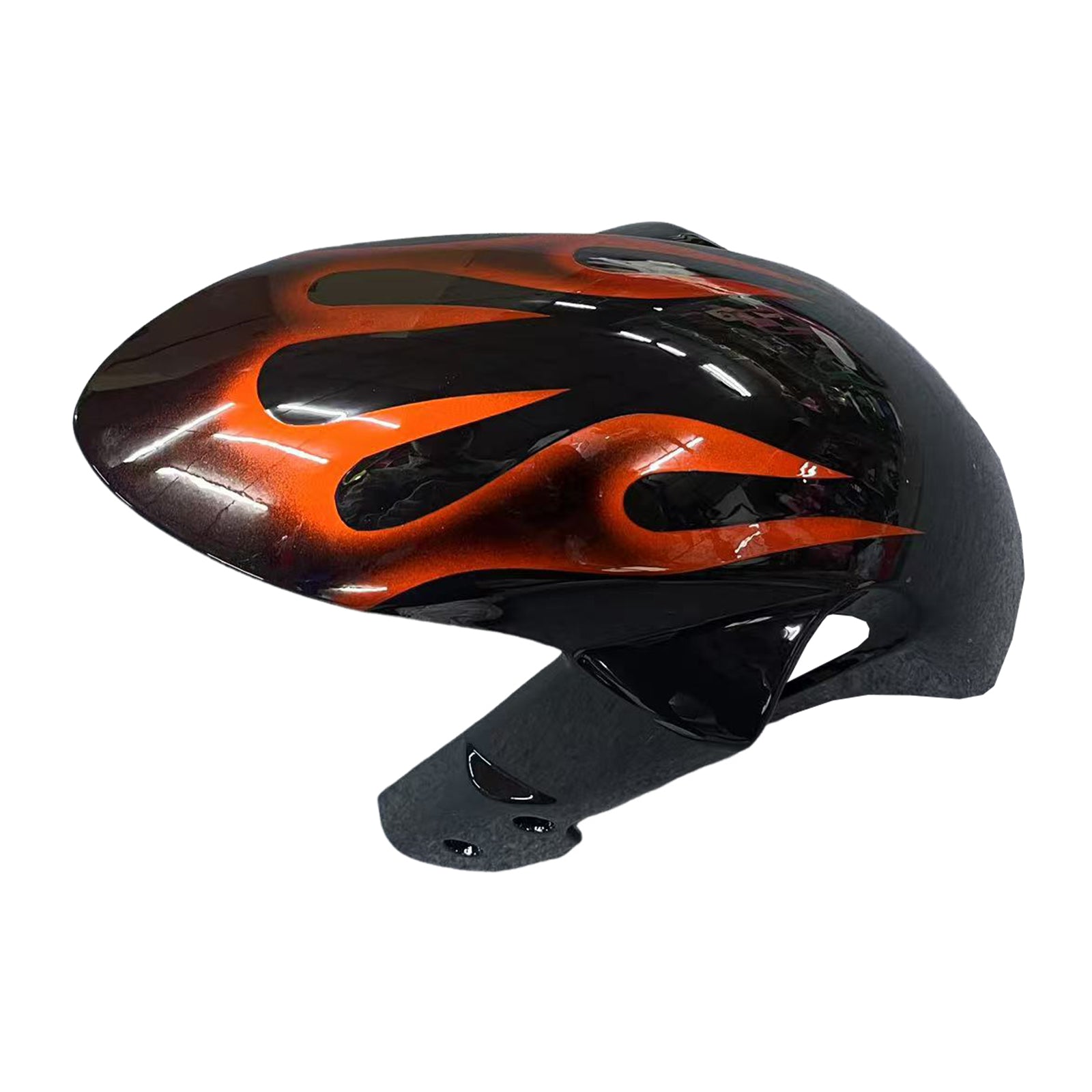Amotopart 2008-2010 Suzuki GSXR600/750 Fairing Black&Orange Fire Kit