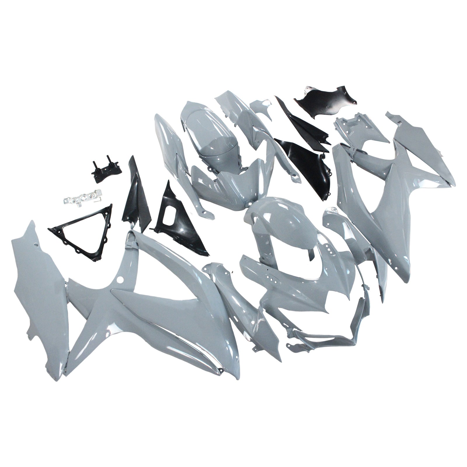 Amotopart 2008-2010 Suzuki GSXR600/750 Fairing Gloss Grey Kit