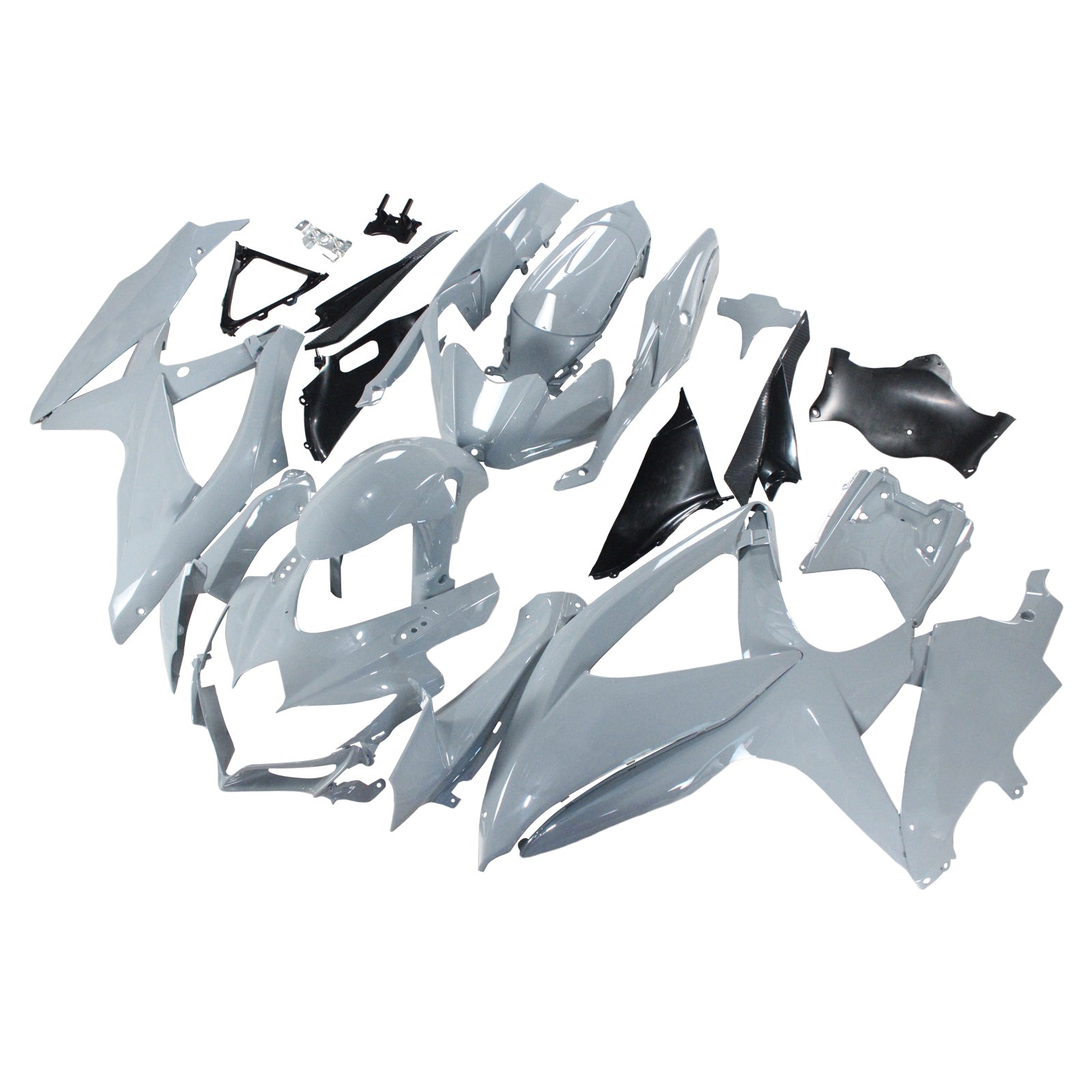 Amotopart 2008-2010 Suzuki GSXR600/750 Fairing Gloss Grey Kit