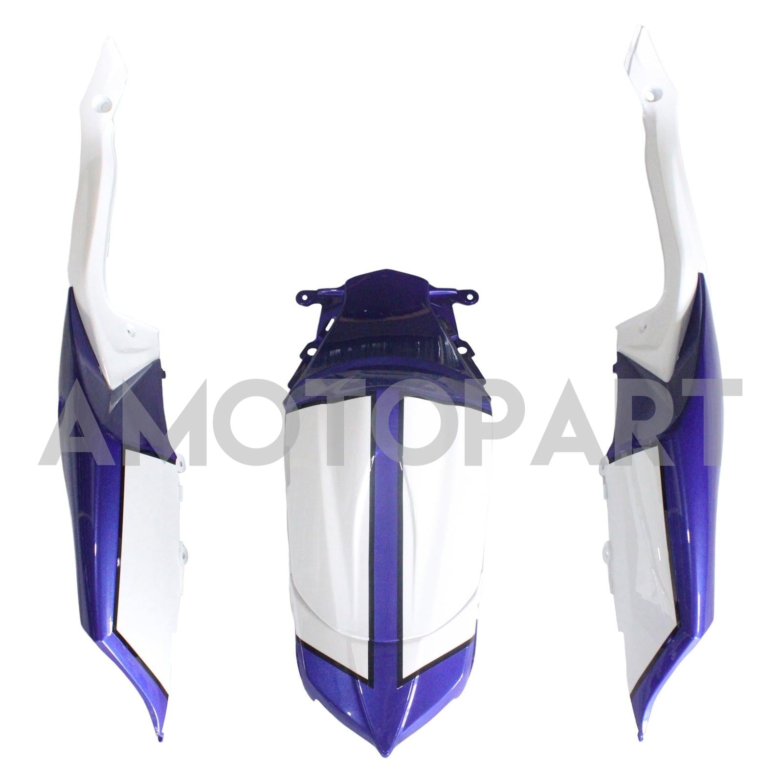 Amotopart 2008–2010 Suzuki GSXR600/750 Verkleidung, glänzend lila&Weißes Kit