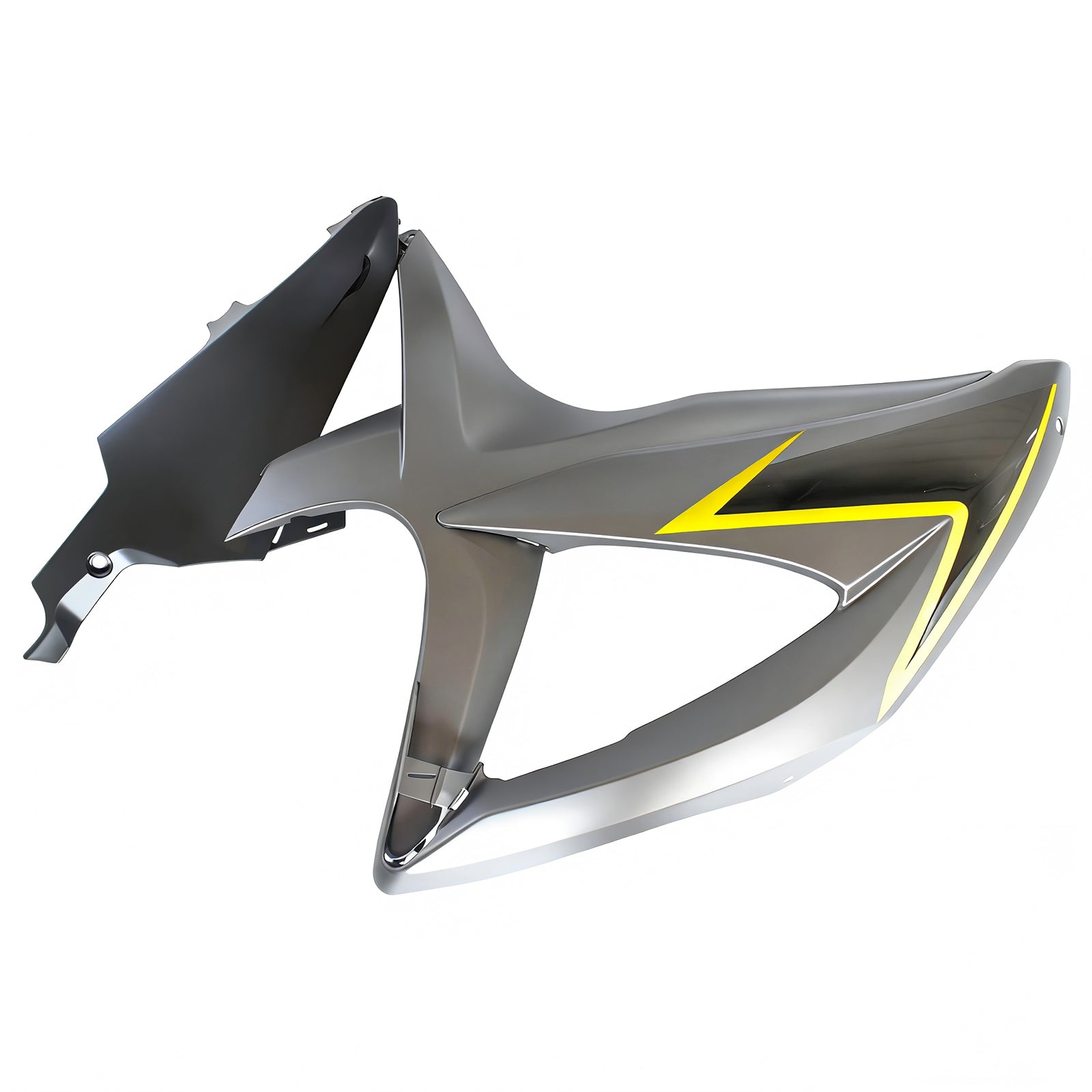 Amotopart 2008-2010 Suzuki GSXR600/750 Kåpa Matt Mörkgrå&Ygult kit