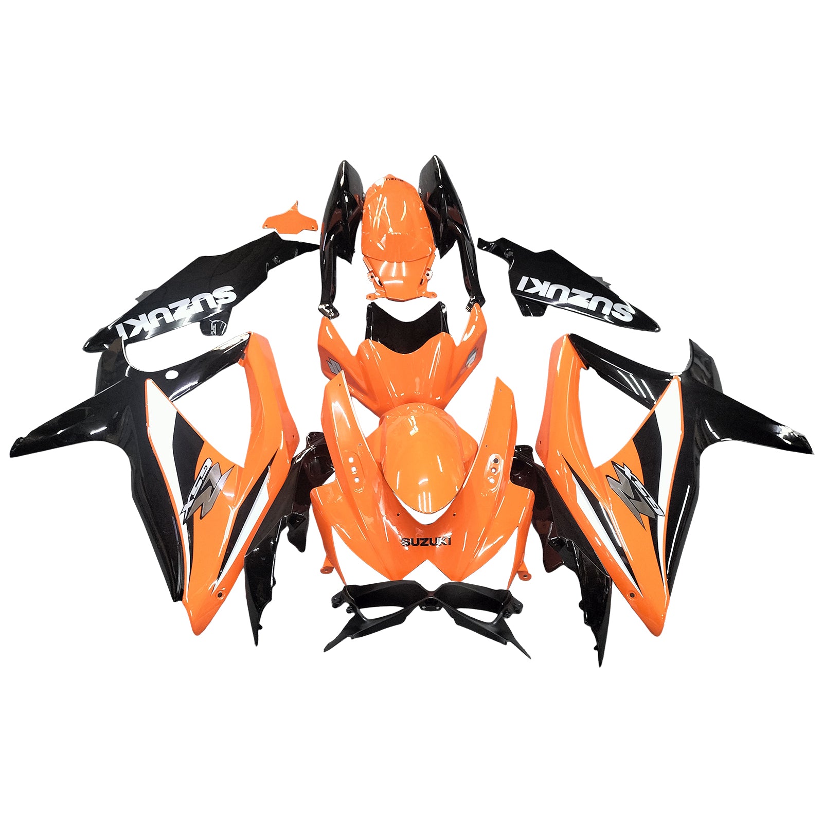 Amotopart 2008-2010 Suzuki GSXR600/750 Fairing Orange&Black Kit