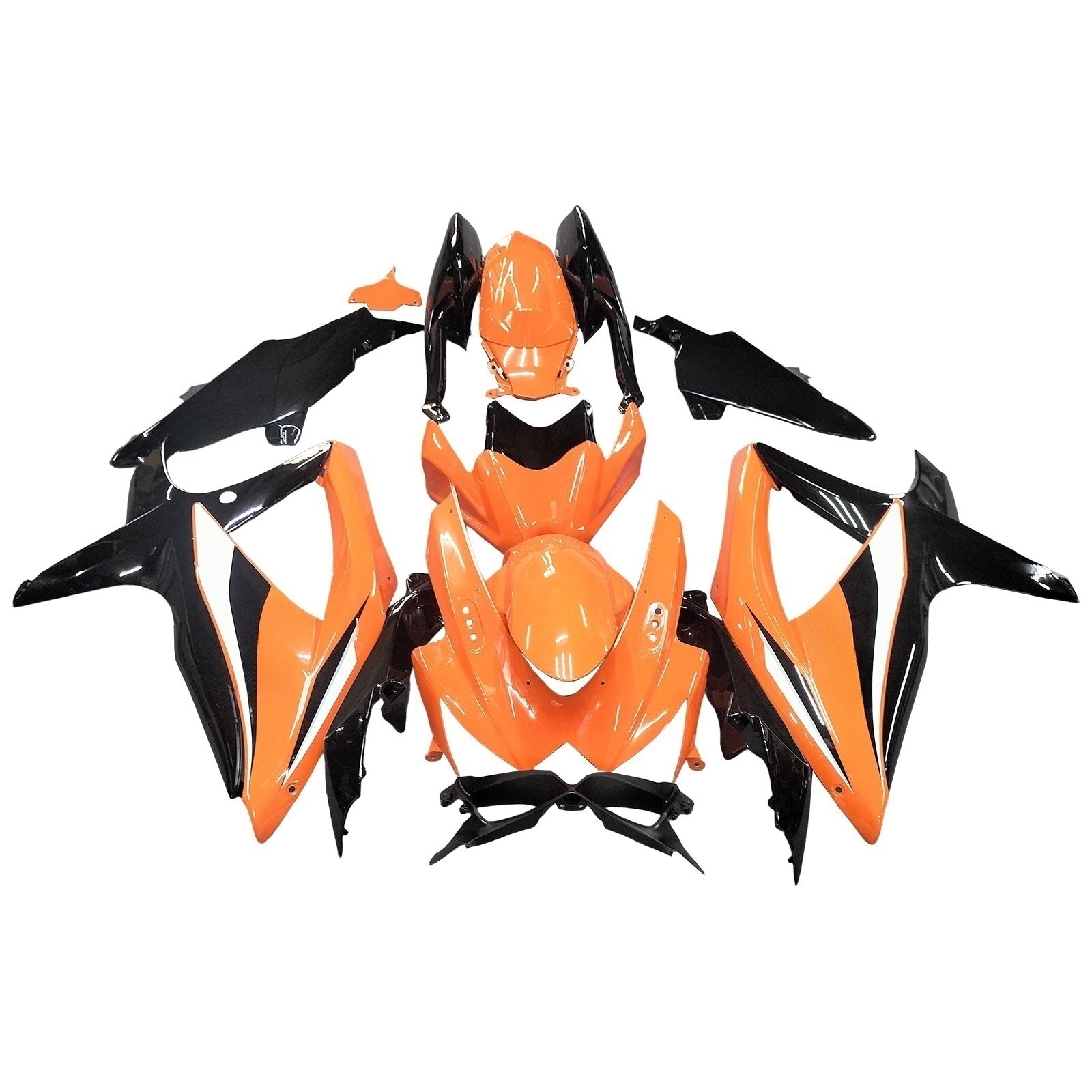 Amotopart 2008-2010 Suzuki GSXR600/750 Fairing Orange&Black Kit