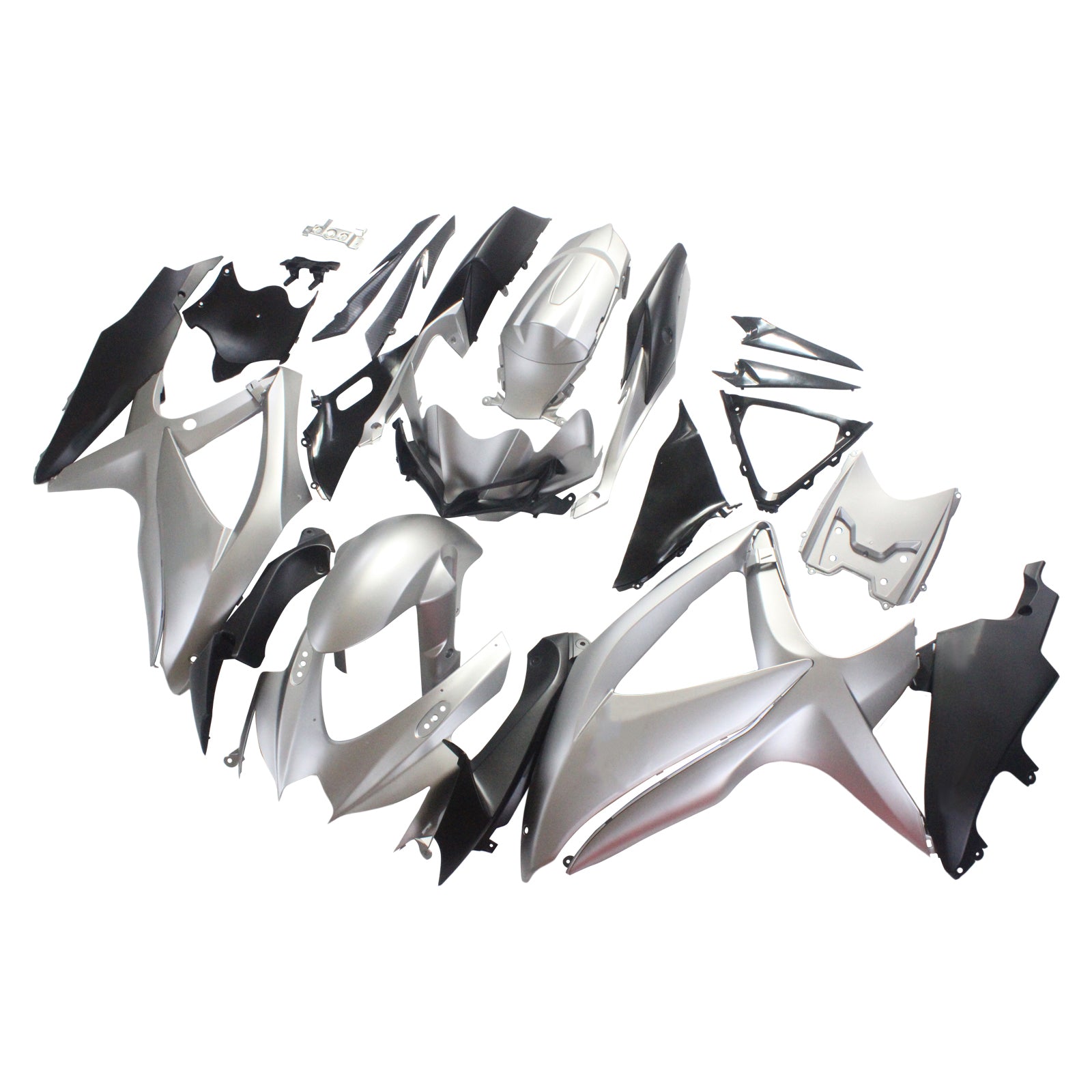 Amotopart 2008-2010 Suzuki GSXR600/750 Fairing Grey&Sliver style 3 Kit