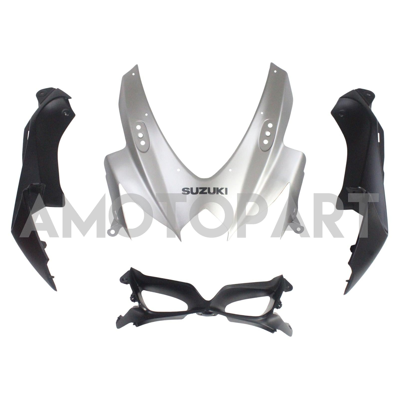 AMOTOPT 2008-2010 Suzuki GSXR600/750 Fansing Gray & Sliver Style 3 Kit