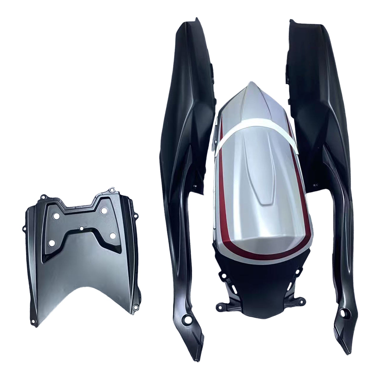 Amotopart Suzuki GSXR 600/750 K8 2008-2010 Rouge Mat&Kit de carénage noir