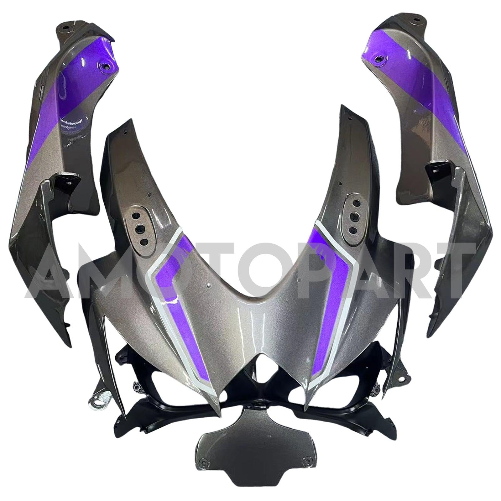 Amotopart 2008-2010 Suzuki GSXR 600/750 K8 Gray & Purple Fairing Kit