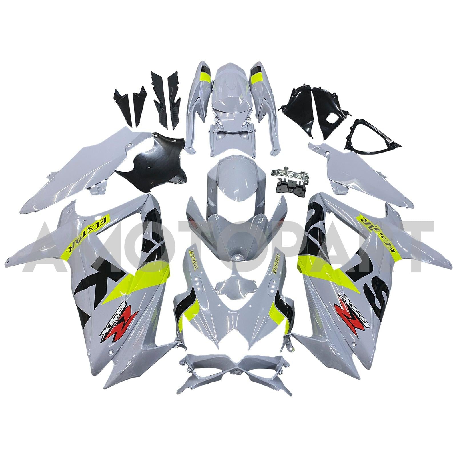 Amotopart 2008-2010 Suzuki GSXR 600/750 Collection de kit de carénage deux