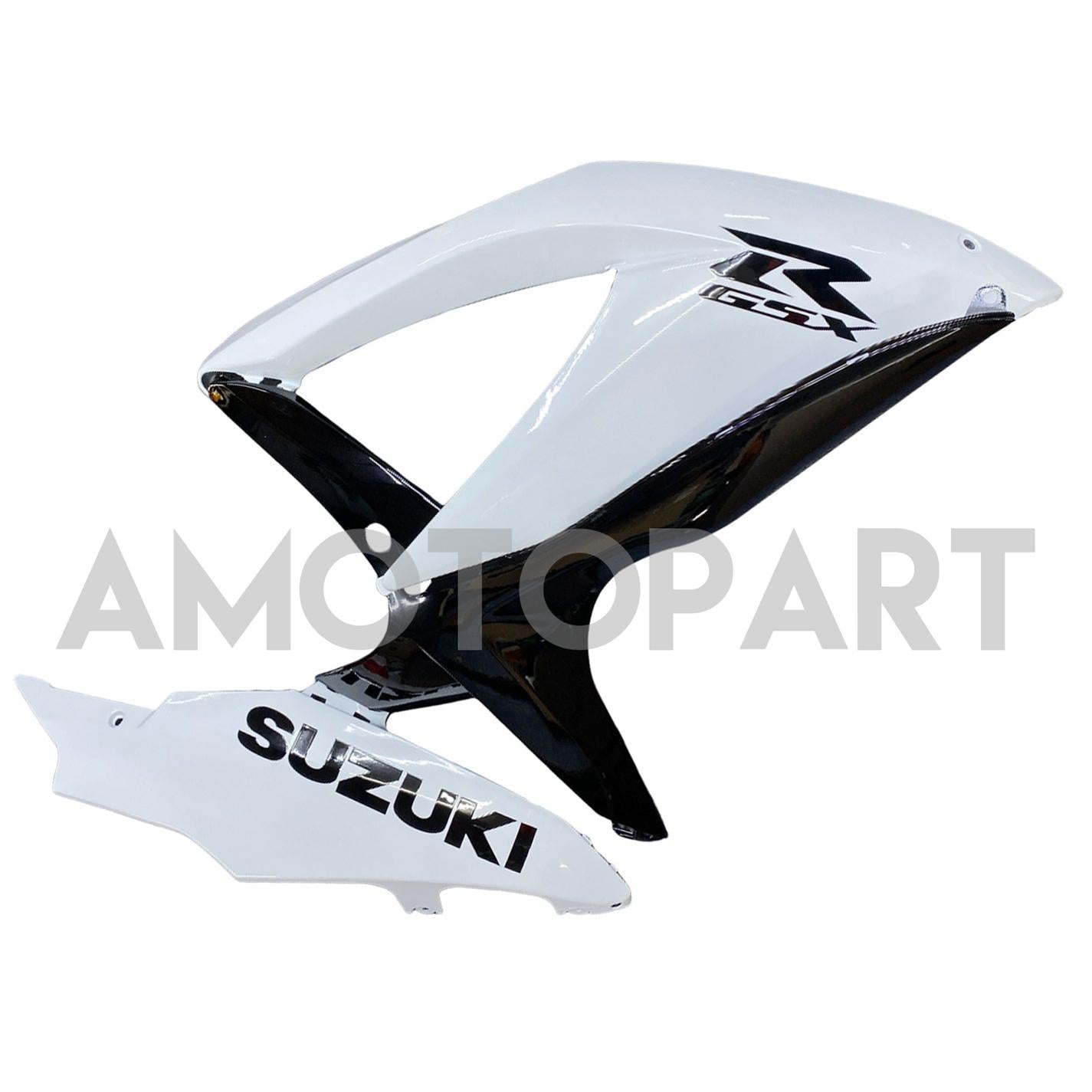Amotopart 2008-2010 K8 GSXR 600/750 Suzuki White & Black Fairing Kit