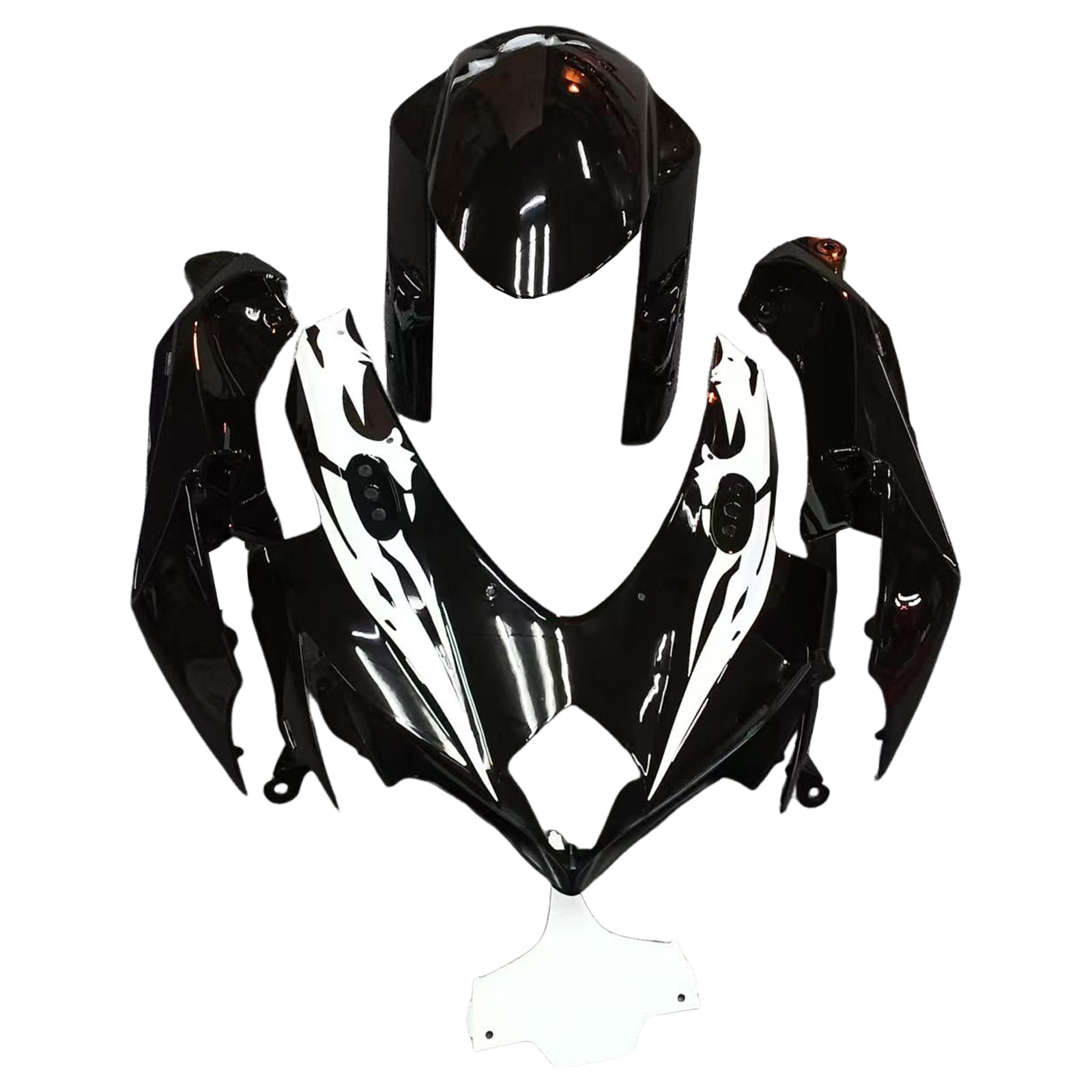 Amotopart 2008-2010 K8 GSXR 600/750 Suzuki Black&White Accents
Fairing Kit