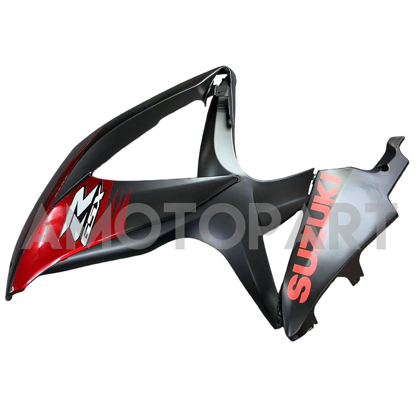 Amotopart 2008-2010 K8 GSXR 600/750 Suzuki Black&Red Accents Fairing Kit