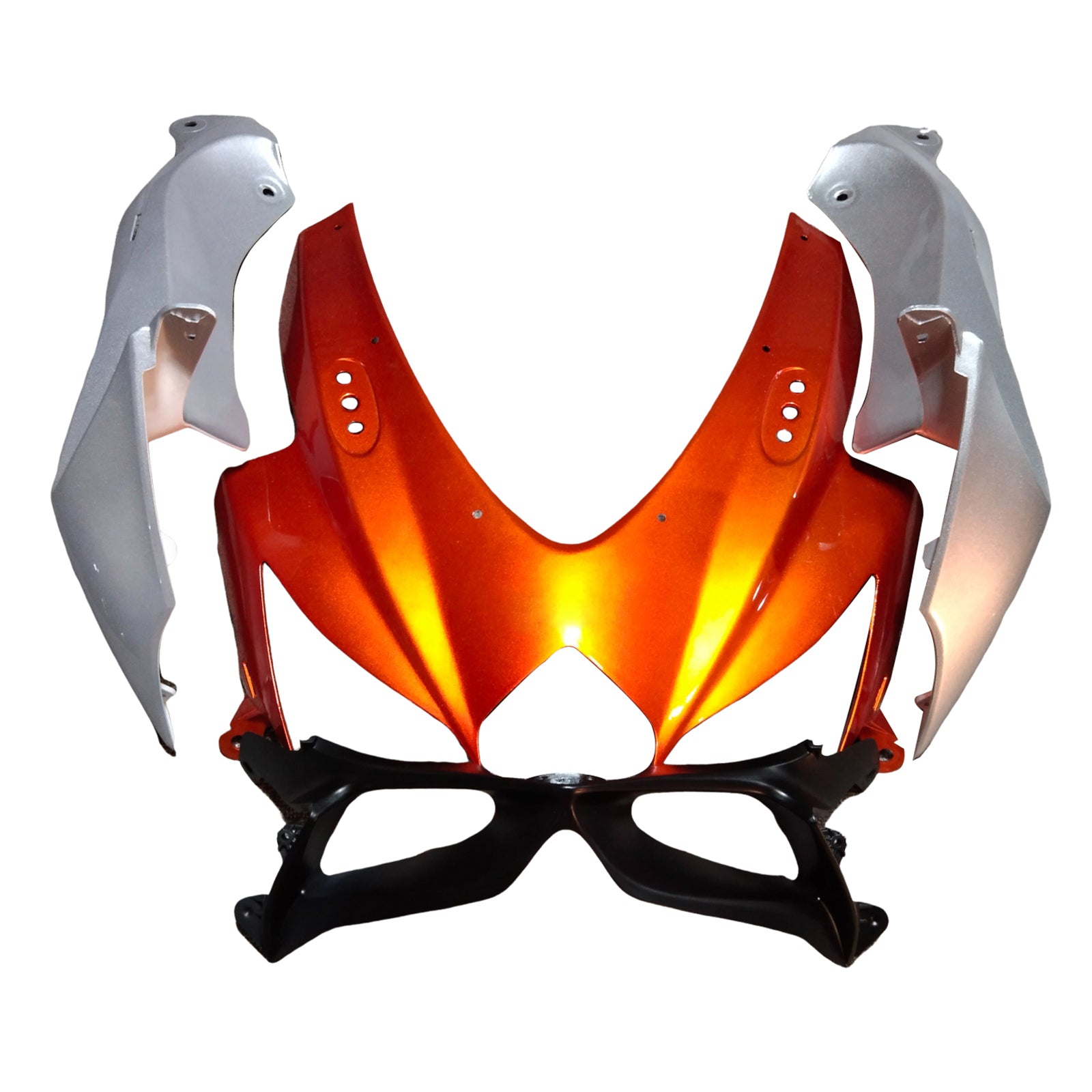 Amotopart 2008-2010 K8 GSXR 600/750 SUZUKI Orange & White Fairing Kit