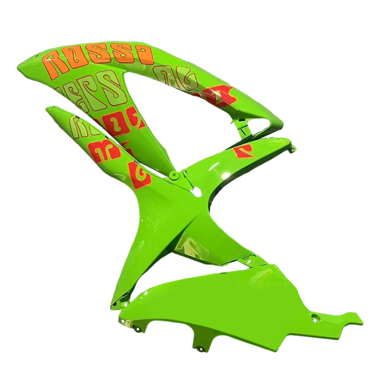 Amotopart 2008-2010 K8 GSXR 600/750 Suzuki Green&Orange Fairing Kit