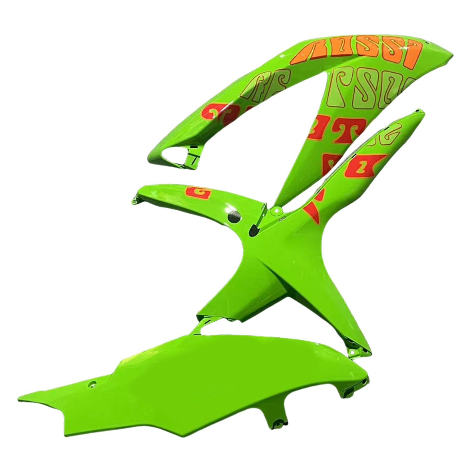 Amotopart 2008-2010 K8 GSXR 600/750 Suzuki Green&Orange Fairing Kit