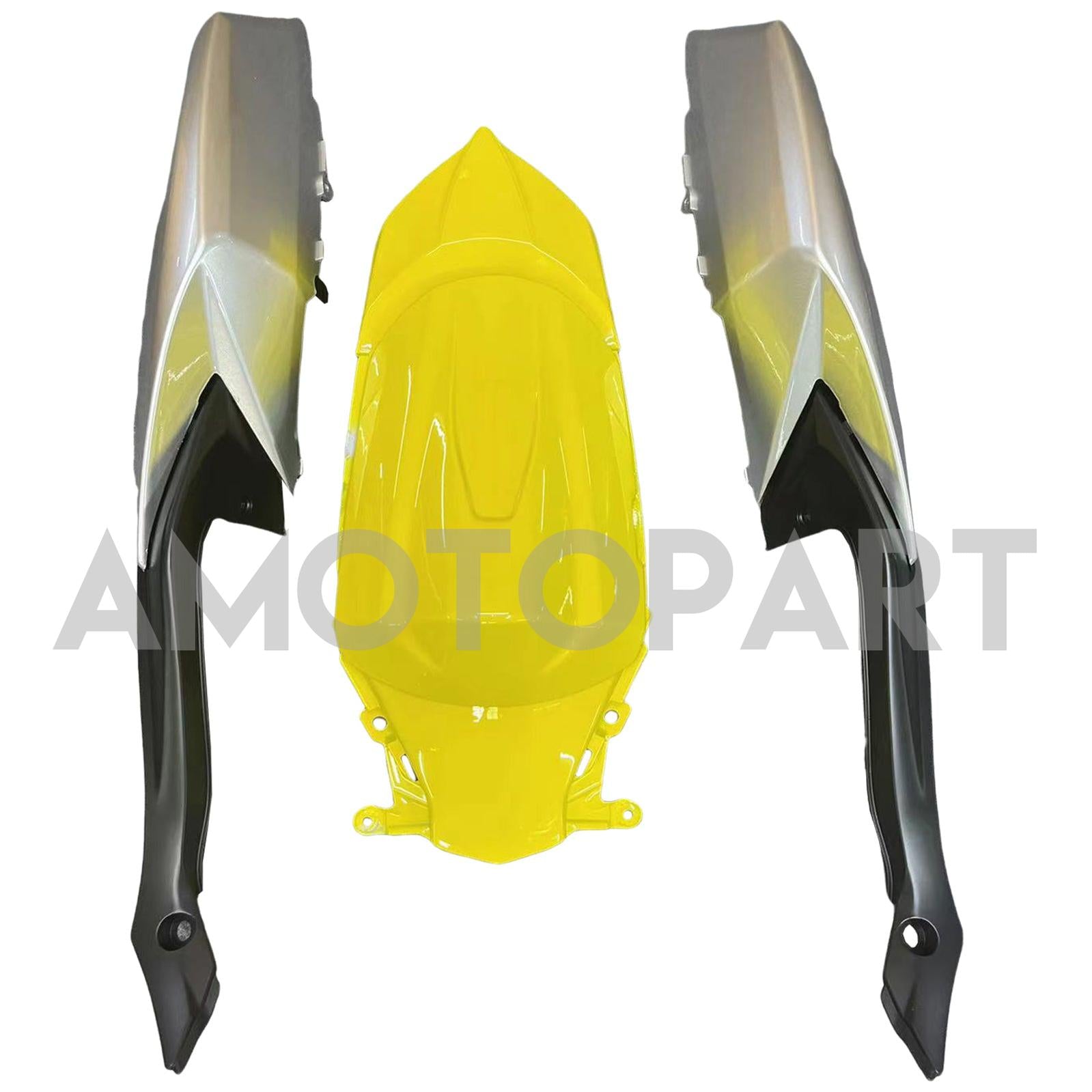 Amotopart 2008–2010 K8 GSXR 600/750 Suzuki, mattgelb&Schwarzes Verkleidungskit