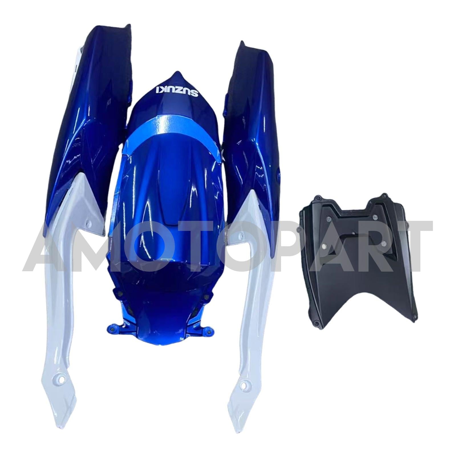Amotopart 2008-2010 K8 GSXR 600/750 Suzuki Blue&White Style3 Fairing Kit