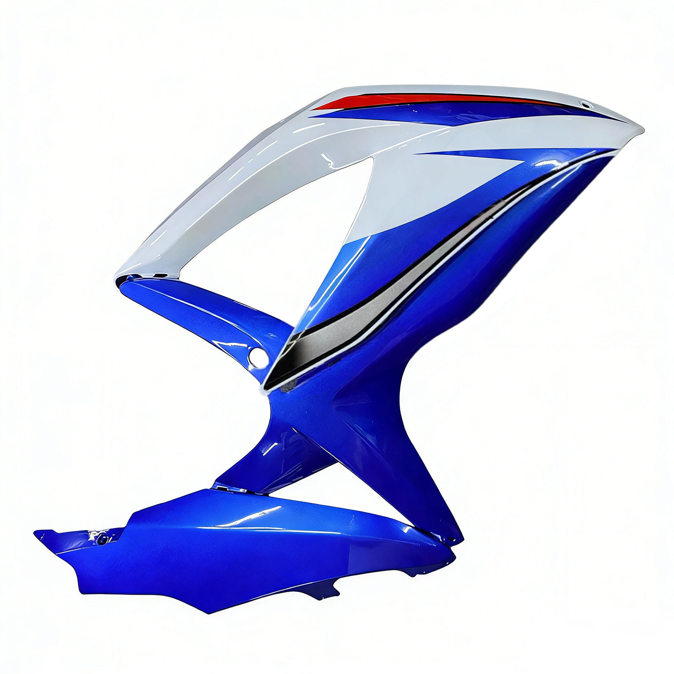 Amotopart 2008-2010 K8 GSXR 600/750 Suzuki Blue & White Style 1 Kit de carenagem