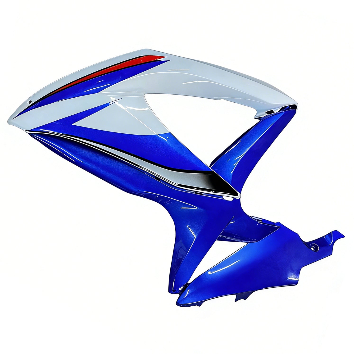 Amotopart 2008-2010 K8 GSXR 600/750 Suzuki Blue & White Style 1 Kit de carenagem