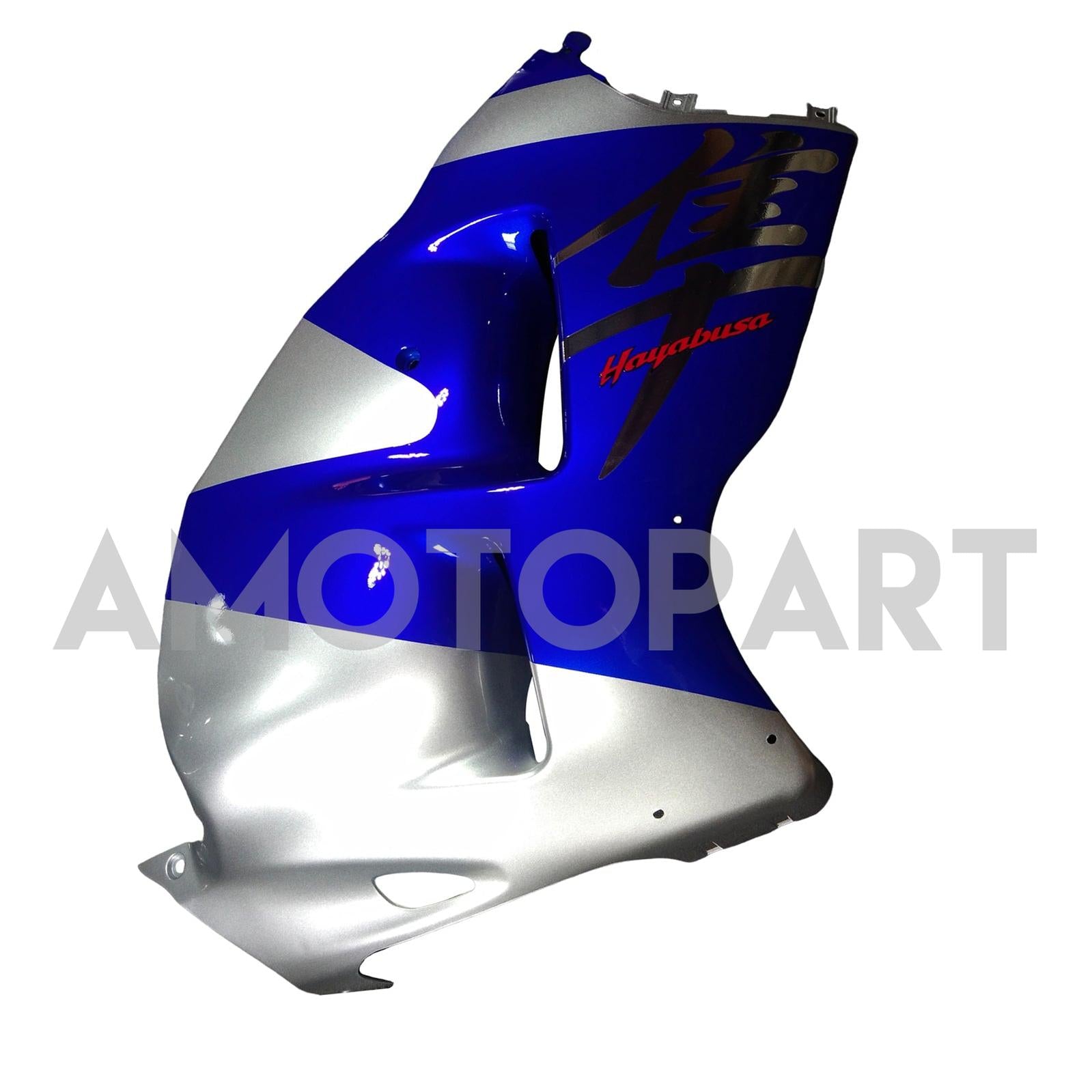 Amotopart Verkleidung Suzuki Hayabusa GSX1300R 1999–2007, Blau&Splitter-Kit