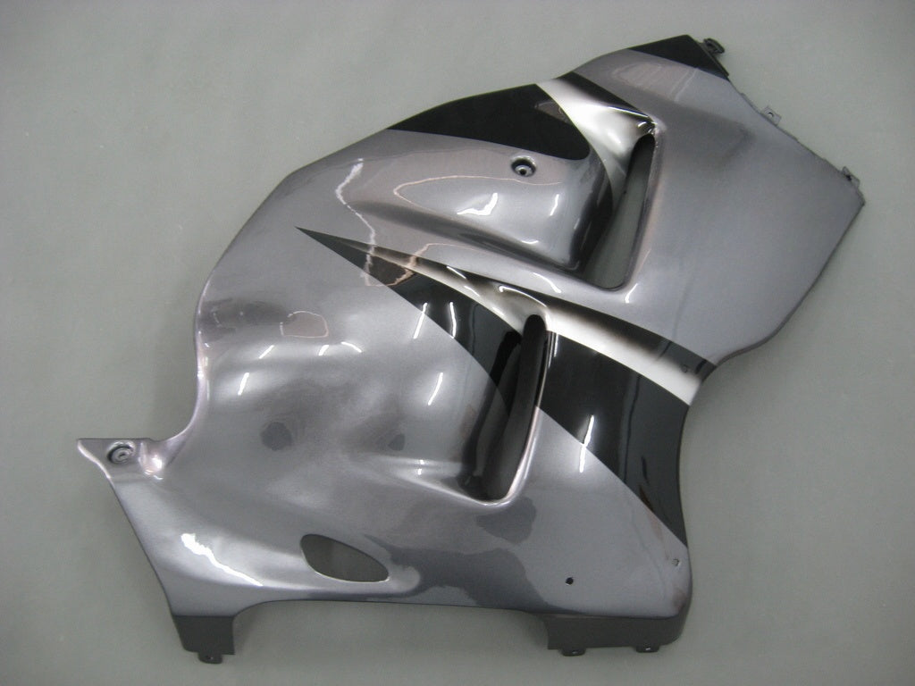 Amotopart Verkleidung Silber 1999-2007 GSX1300R Suzuki&Schwarzer Bausatz