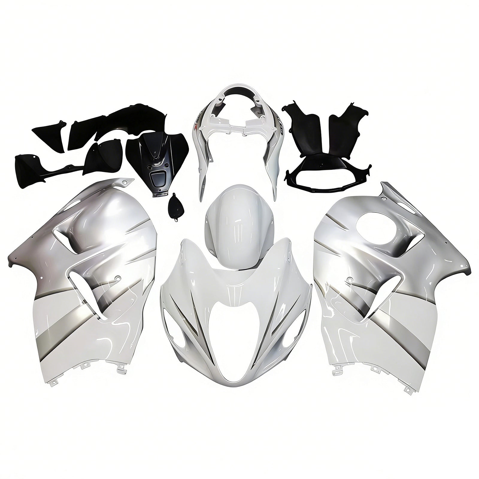 Amotopart Suzuki Hayabusa GSXR1300 1999-2007 White Kit