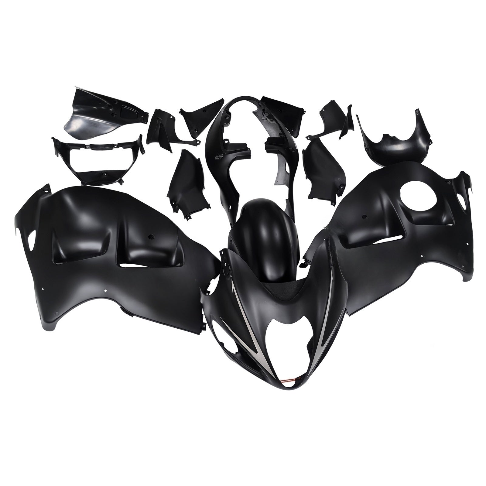 Amotopart Suzuki Hayabusa GSX1300R 1999-2007 Fairing Black Kit